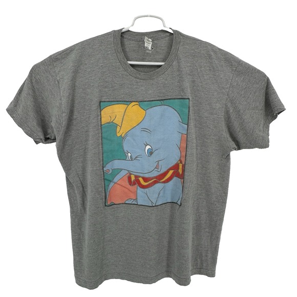 Tops - Disney Dumbo Portrait Light Gray Graphic T-Shirt Size 2XL